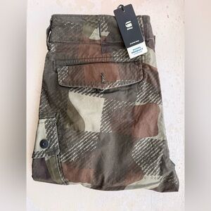 G-Star Straight Camouflage Cargo pants in Olive and Khaki(brand new)